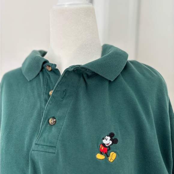 Disney Other - VTG Disney Green Polo Shirt with Mickey Mouse Embroidery